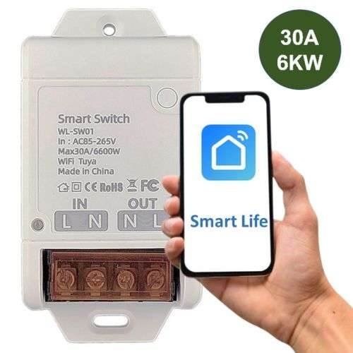 Other Home Automation Smart Geyser Timer and Control Switch 30A, 6